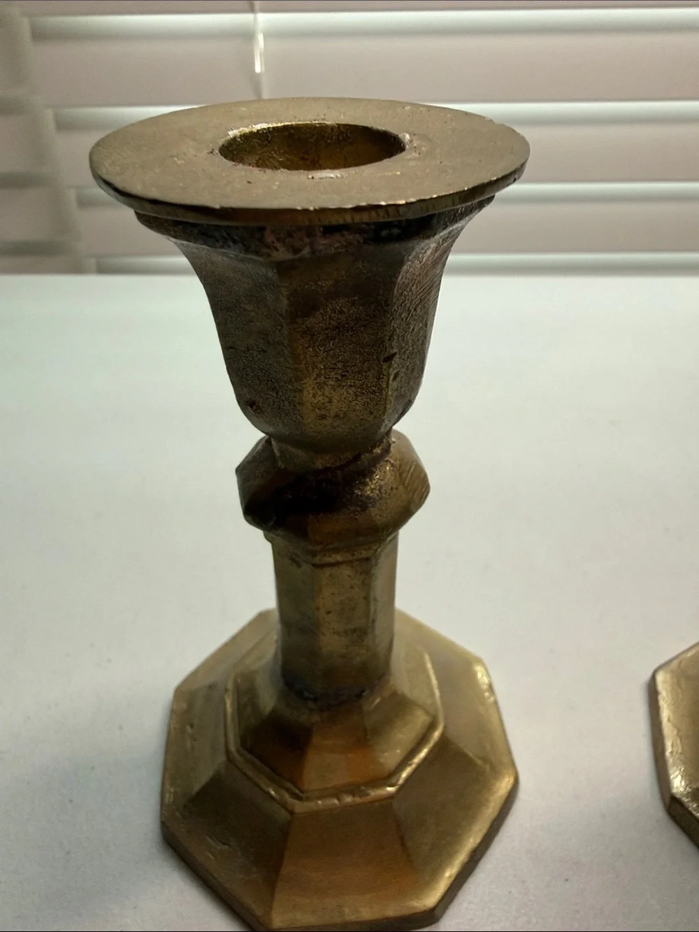 Vintage Brass Candlestick Pair - Gold Home Accents